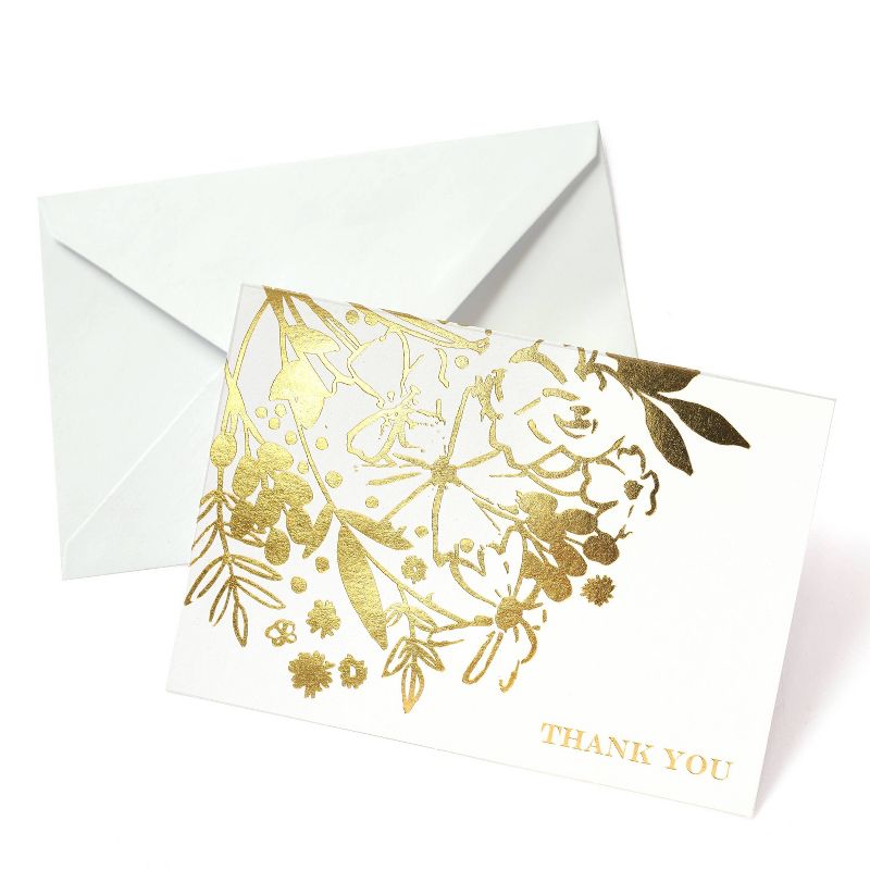 50ct Mari-Mi Floral Thank You Cards
