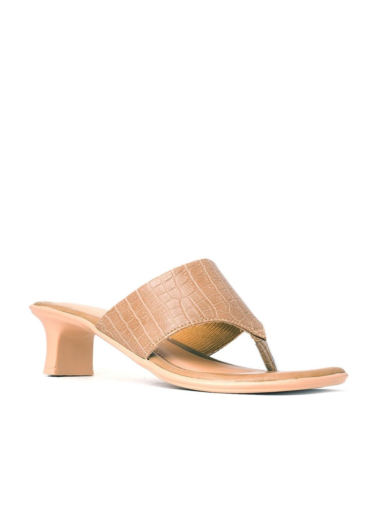 Khadim Women's Beige Thong Sandals