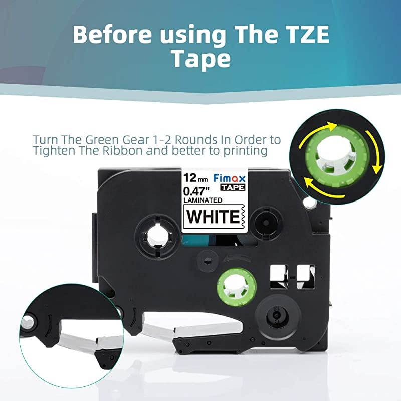 Compatible Label Tape Replacement for Brother Label Maker Tape TZe-251 TZe-151 TZe-451 TZe-651 24mm TZe Tape for P-Touch PT-D600 PT-P700 PTP750W PT2730 ( Clear, White, Yellow, Red, 4-Pack )