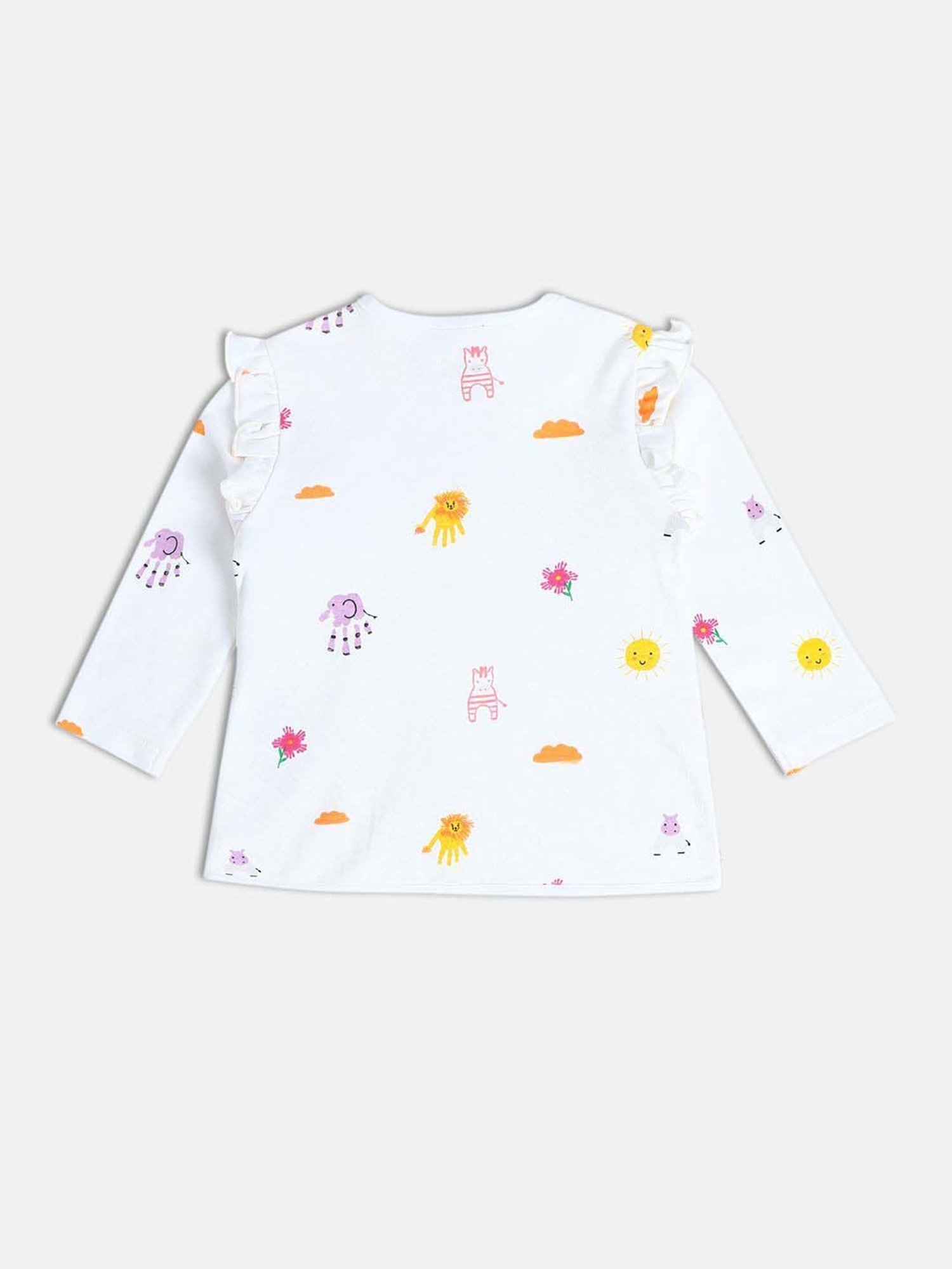 Ed-a-Mamma Baby Blue Printed Top