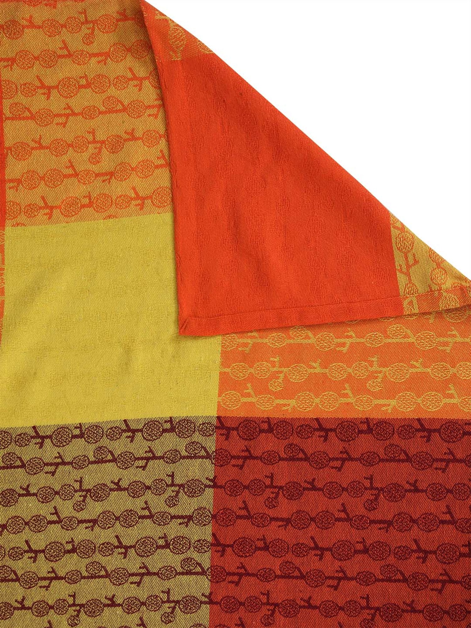 Klotthe Jacquard Collection Orange 300 TC Bed Linen Set