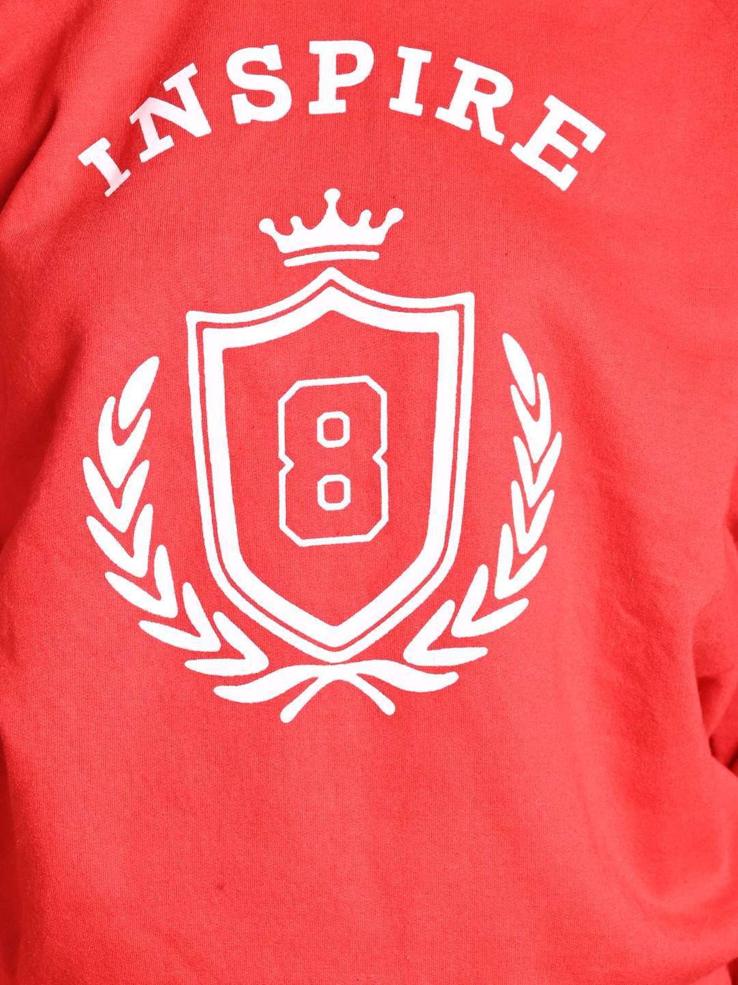 LilPicks Kids Red & White Printed Full Sleeves Sweatshirt Set