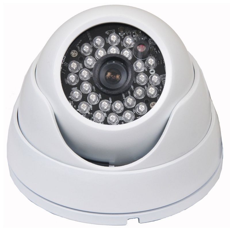 VideoSecu 8x Wide Angle View Security Camera Indoor Outdoor Weatherproof Infrared 600TVL IR Night Vision Built-in 1/3" Sony Effio CCD Vandal Proof with 8 Power Supply for CCTV Surveillance System WTG