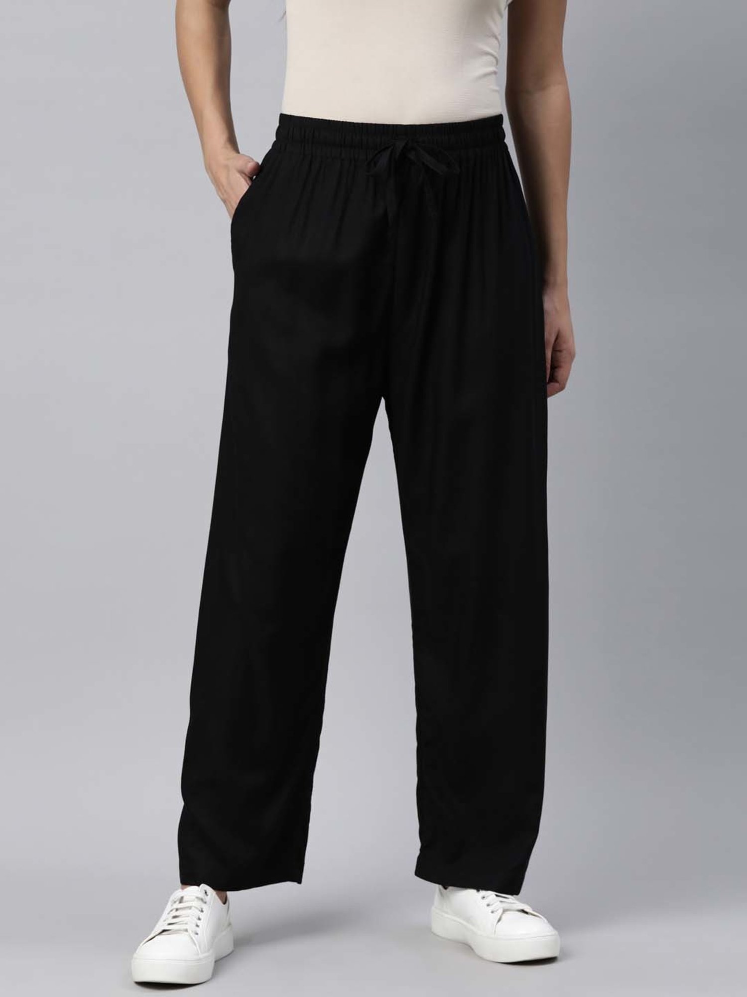 TWIN BIRDS Black Regular Fit Pants - Set Of 2