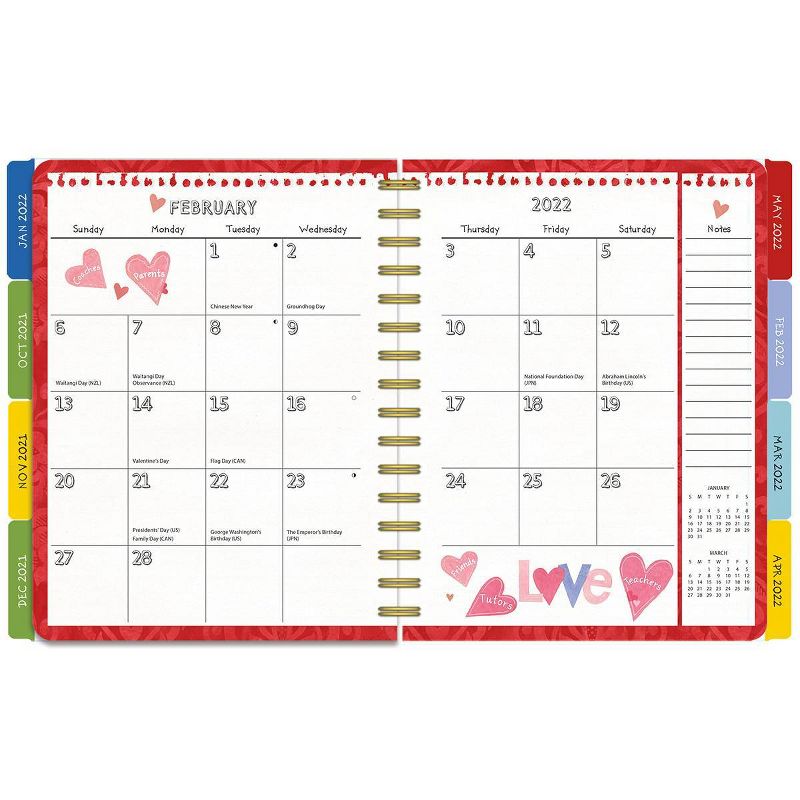 2021-22 17 Month Academic Planner 7.75" x 9.5" Schoolhouse  - Lang