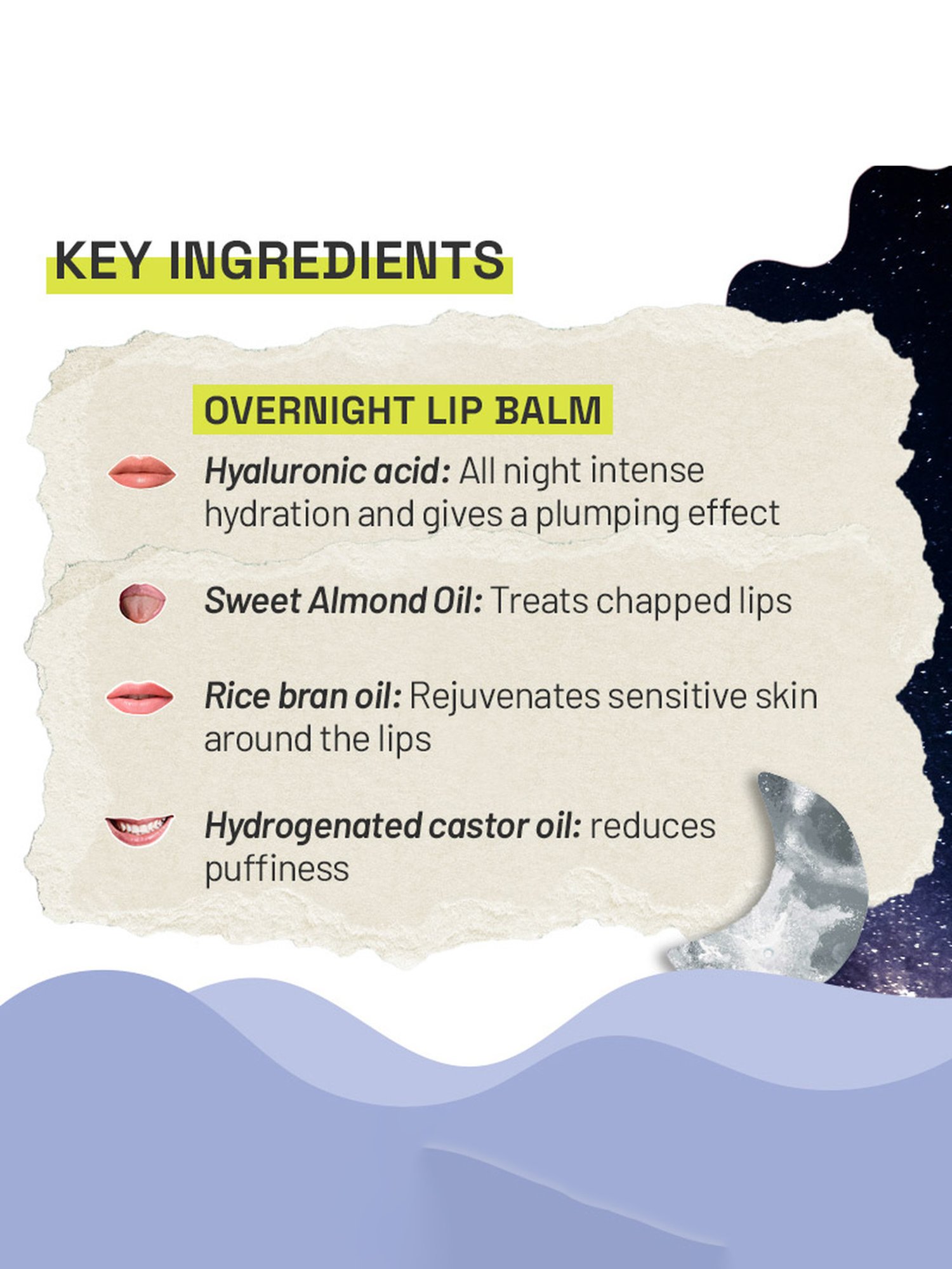 Flurth Korean Night Lip Care Trio - Lip Balm, Lip Peel & Lip Mask