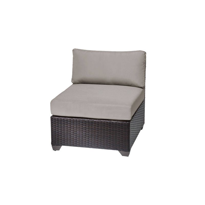 Barbados 12pc Patio Curved Sectional Seating Set with Cushions - Beige - TK Classics