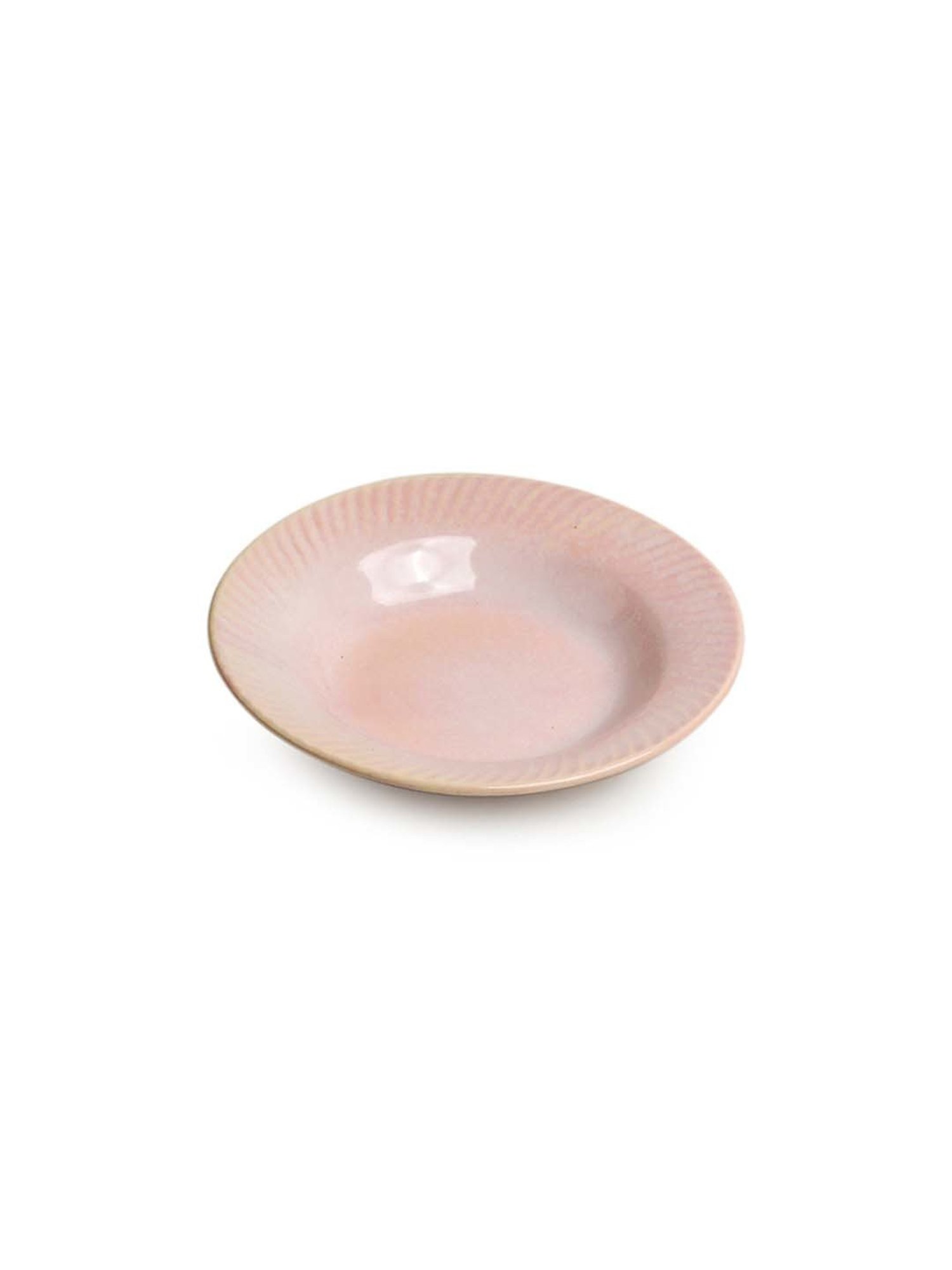 ExclusiveLane Reef Off-White Ceramic Side Plate