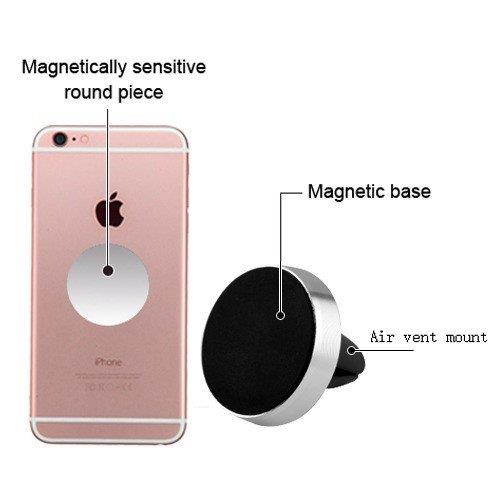Silver Electroplating Magnetic Car Air Vent Mount Holder-WP