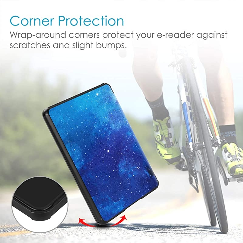 Slimshell Case for All-New Kindle Paperwhite (10th Generation, 2018 Release) - Premium Lightweight PU Leather Cover with Auto Sleep/Wake for  Kindle Paperwhite E-Reader, Starry Sky
