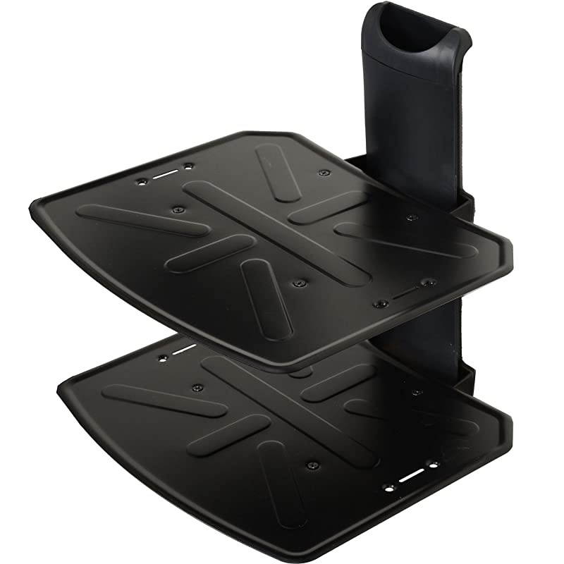 2 Shelf DVD DVR VCR Wall Mount Bracket Component Shelf for DVD Player DDS Receiver Video Audio Cable Box MDVD04B WP6