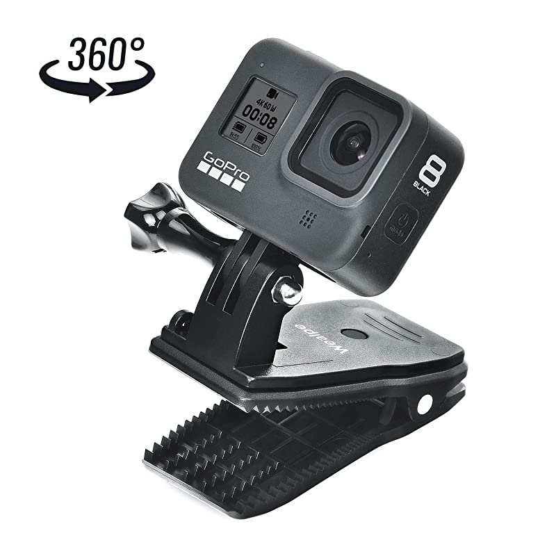 Backpack Clip Mount Strap Mount Compatible with GoPro Hero 8 7 6 5 4 Max Session 3+ 3 2 1 Fusion Hero 2018 Xiaomi Yi Cameras