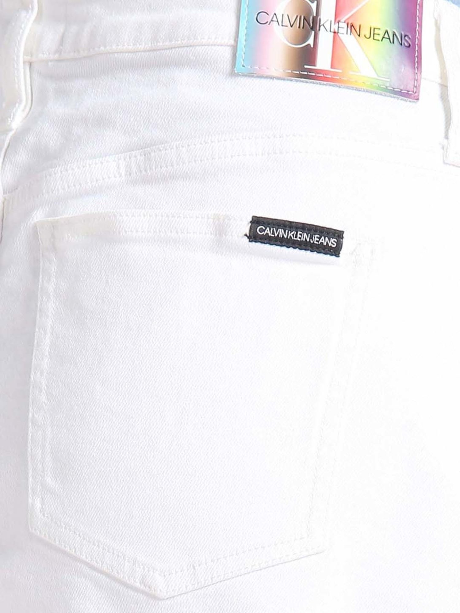 Calvin Klein Jeans White Slim Fit Skirt