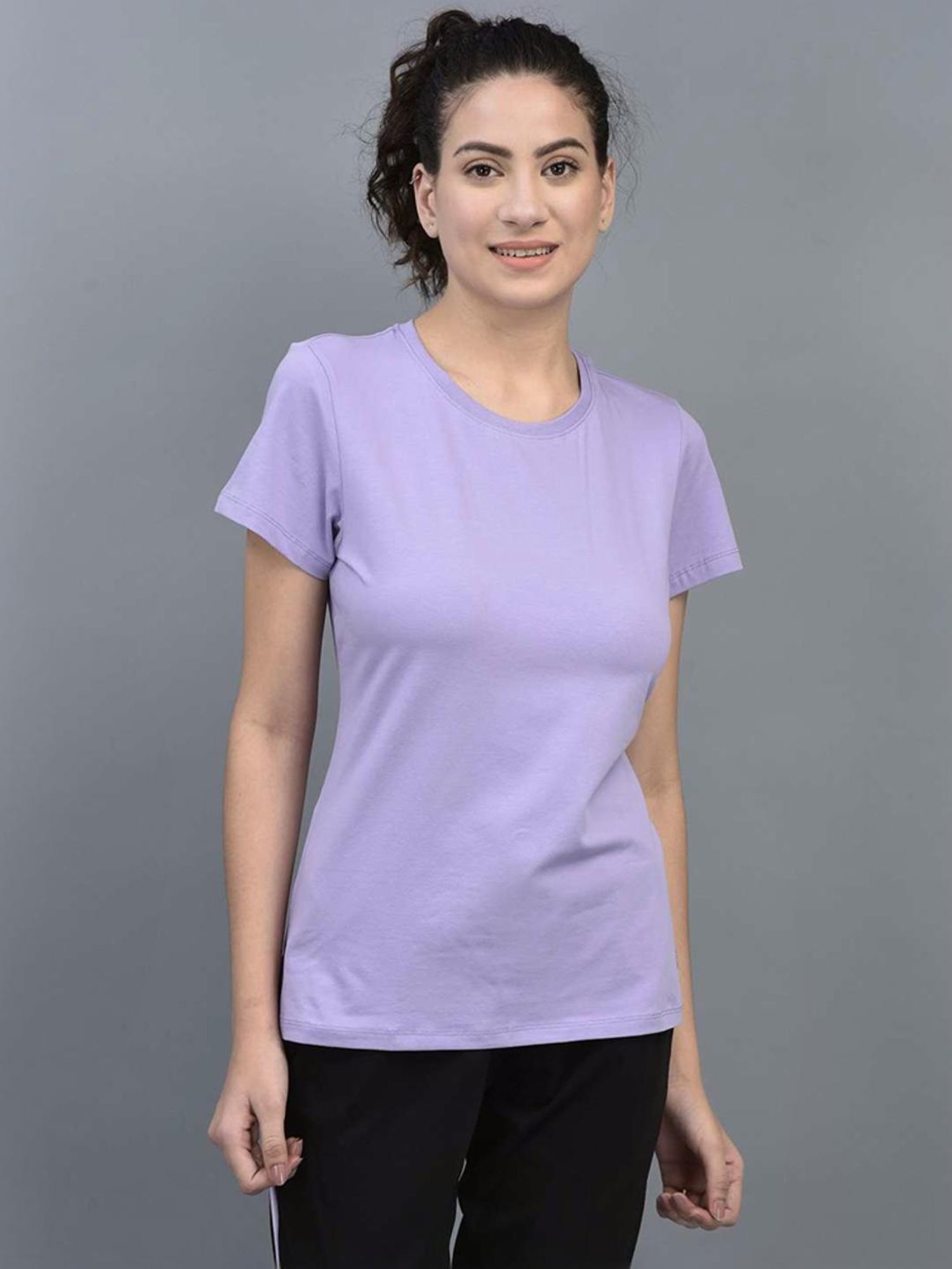 Dollar Purple Cotton Sports T-Shirt