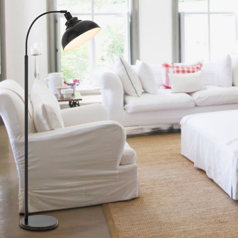 61" Adjustable Height Metal Floor Lamp Dark Bronze - Cal Lighting