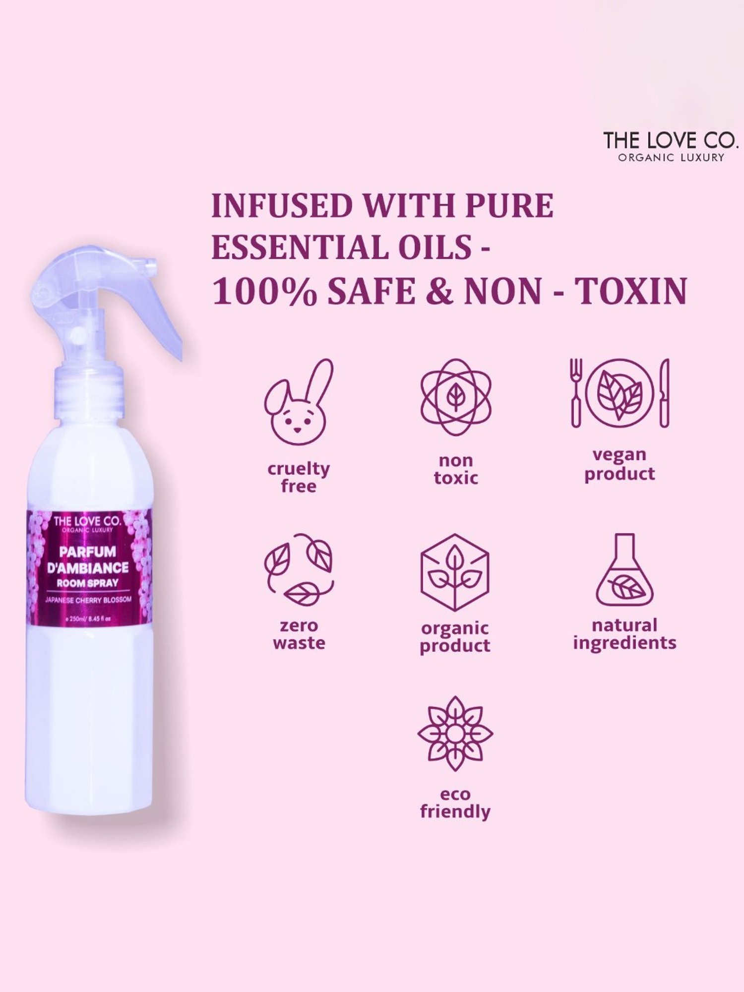 The Love Co. Parfum D'Ambiance Room Spray - 250 ml