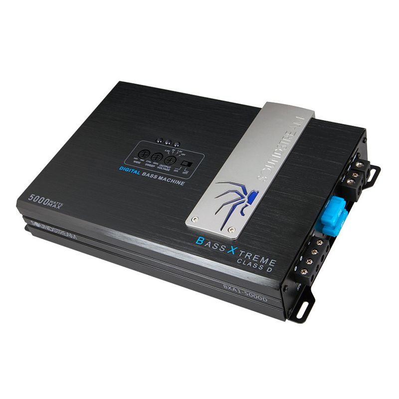 SoundStream BXA1-5000D Bass Xtreme Series Powerful 5,000 Watt Monoblock Car Motor Vehicle Audio System Amplifier with Dash Mount Gain Control Unit