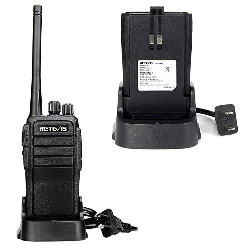 RT21 Walkie Talkies for Adults Long Range Rechargeable 16CH VOX Two Way Radio with Earpiece for Camping Hunting(2 Pack)