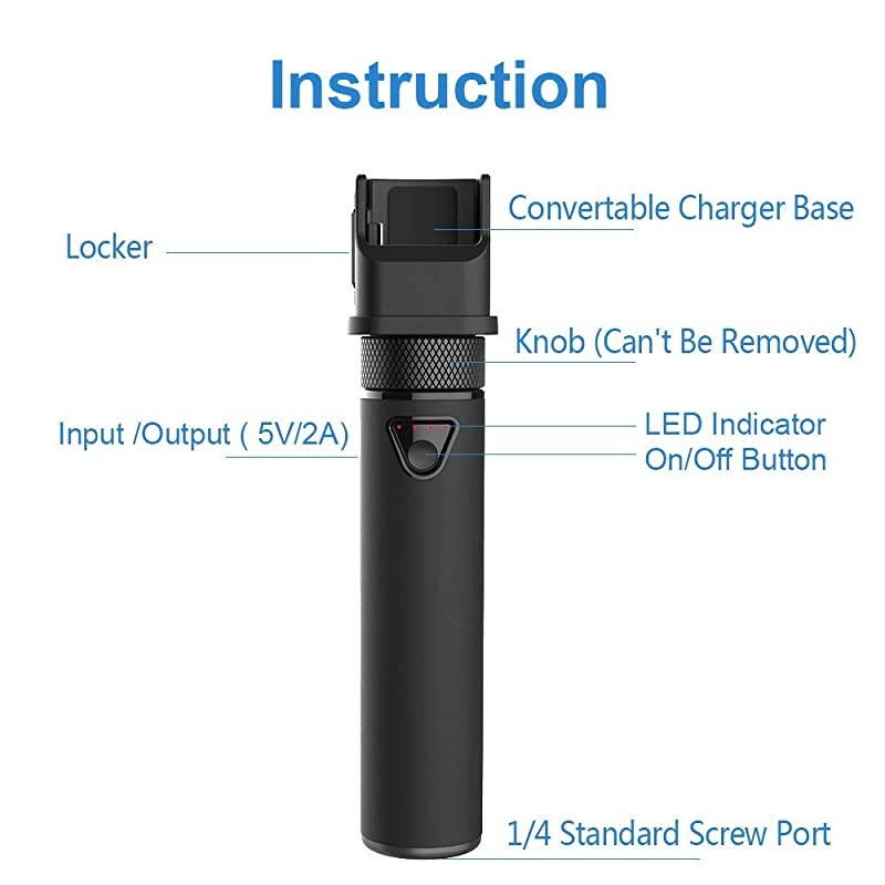 PowerStick Portable Osmo Pocket Power Bank with Tripod Compatible for DJI Osmo Pocket Support Charge About 2 Times for Osmo Pocket