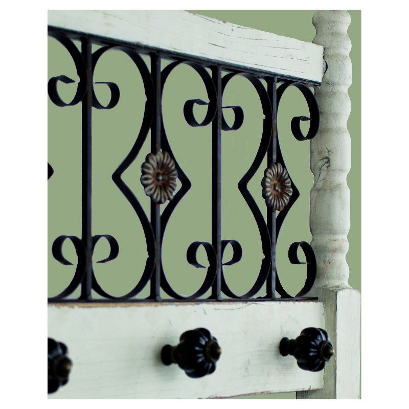 24" x 18" x 0.5" Rustic Wood Metal Wall Hanging Jewelry Organizer - American Art Decor