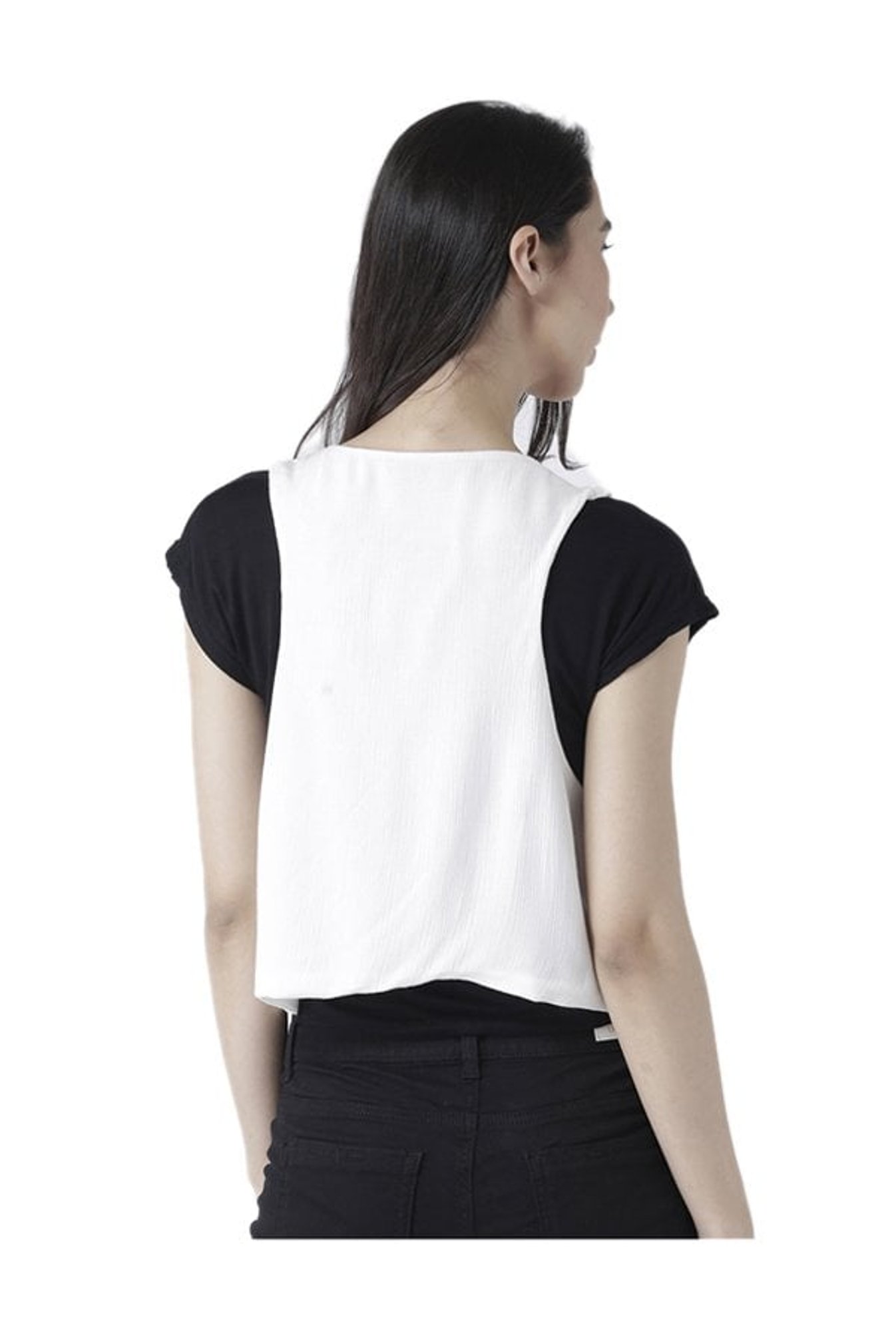 Fusion Beats Birch Printed Shrug