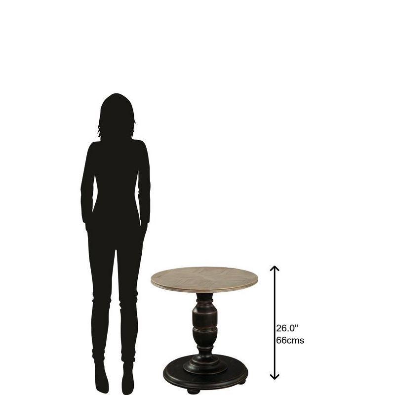 Hekman 27843 Round Pedestal End Table Special Reserve