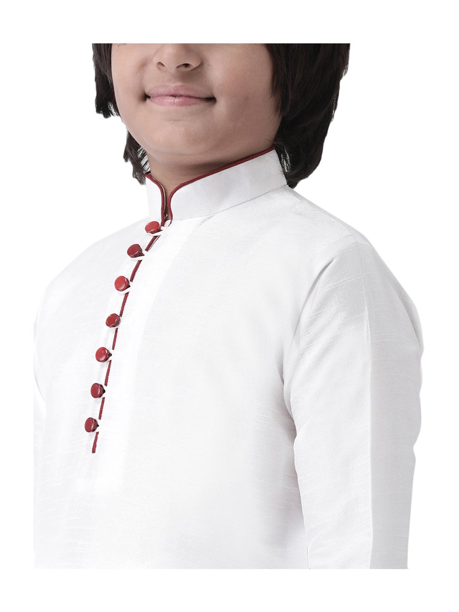 Hangup Kids White Regular Fit Kurta & Pyjamas