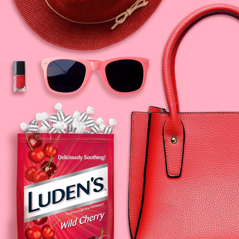 Luden's Soothing Throat Drops for Sore & Irritated Throats - Wild Cherry - 30ct