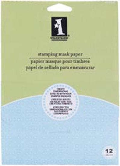 Inkadinkado Stamping Mask Paper 12/Pkg-