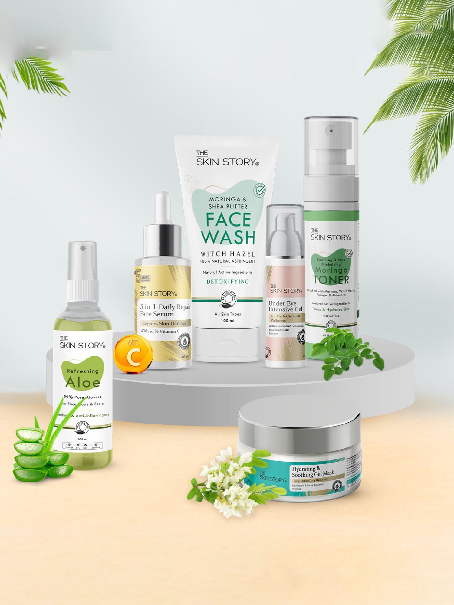 The Skin Story Witch Hazel Hydrating & Soothing Gel Mask - 50 gm