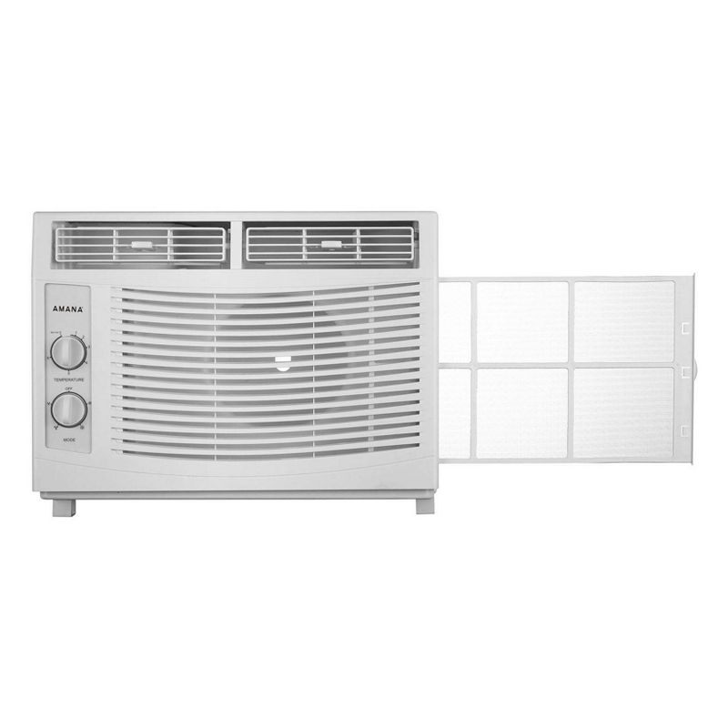 Amana 5,000 BTU 115V Window-Mounted Air Conditioner AMAP050BW with Mechanical Controls