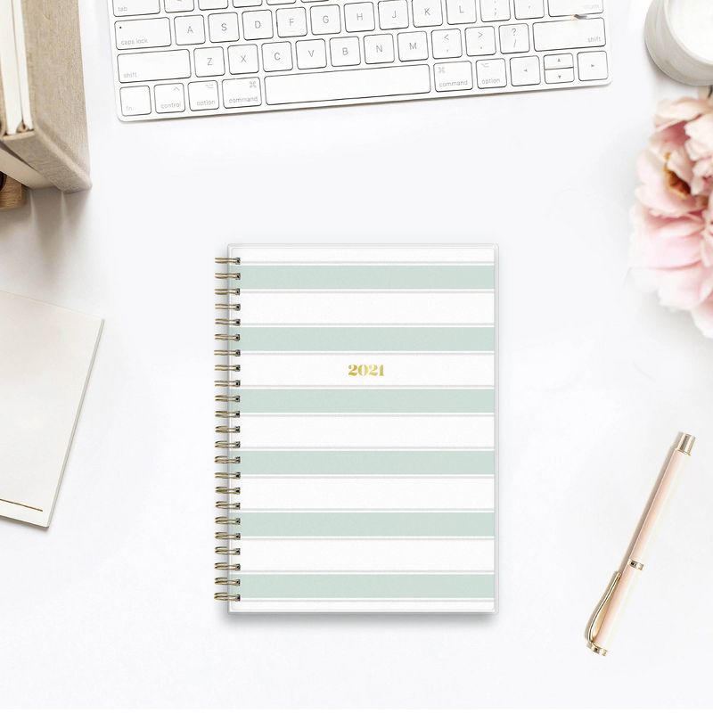 Undated Teacher Planner 8.5" x 11" Large Weekly Lesson Plan Book Botanical Floral - TF Publishing