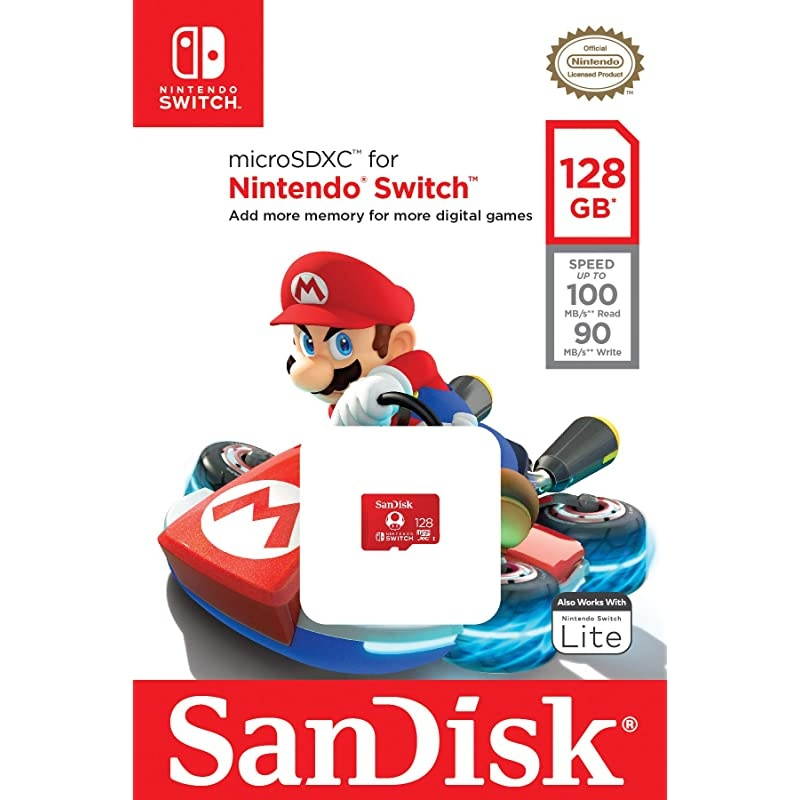 128GB microSDXC UHSIMemoryCard for NintendoSwitch SDSQXAO128GGNCZN