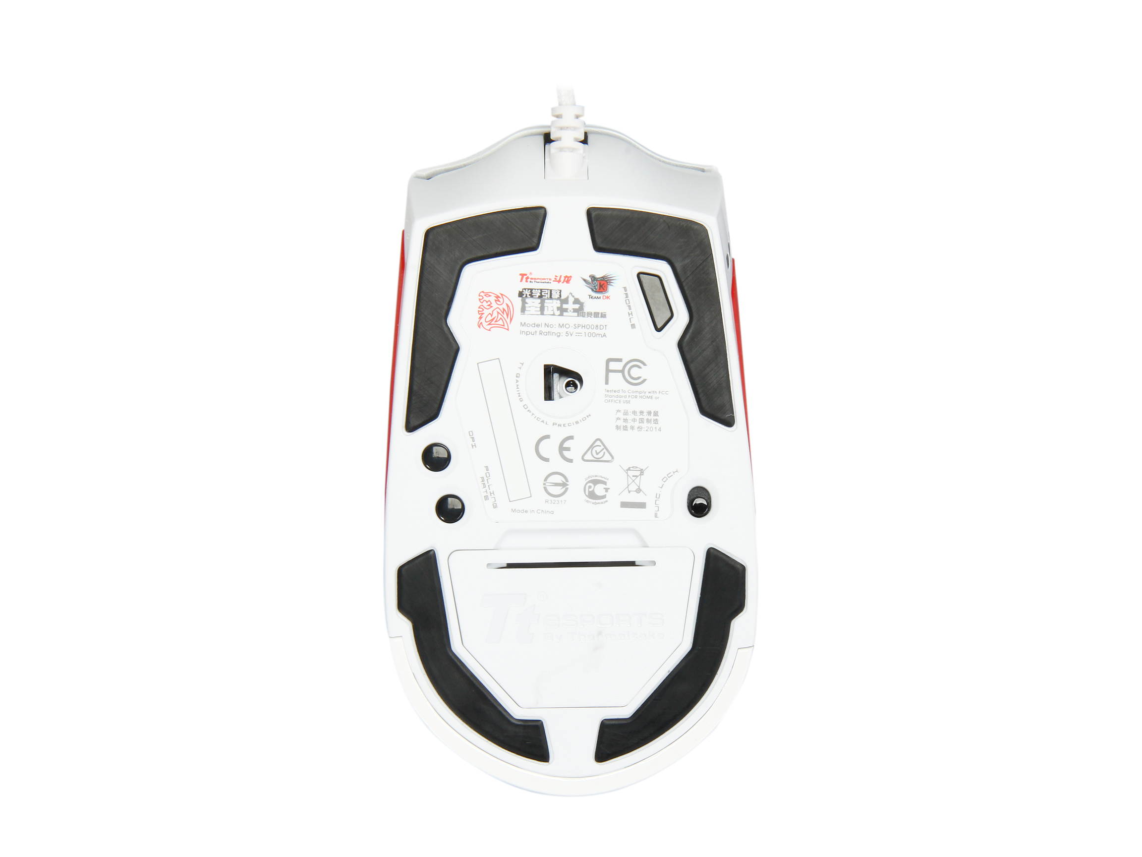 Tt eSPORTS SAPHIRA Team DK Edition MO-DKS-WDOOWH-EN White Wired Optical Gaming Mouse