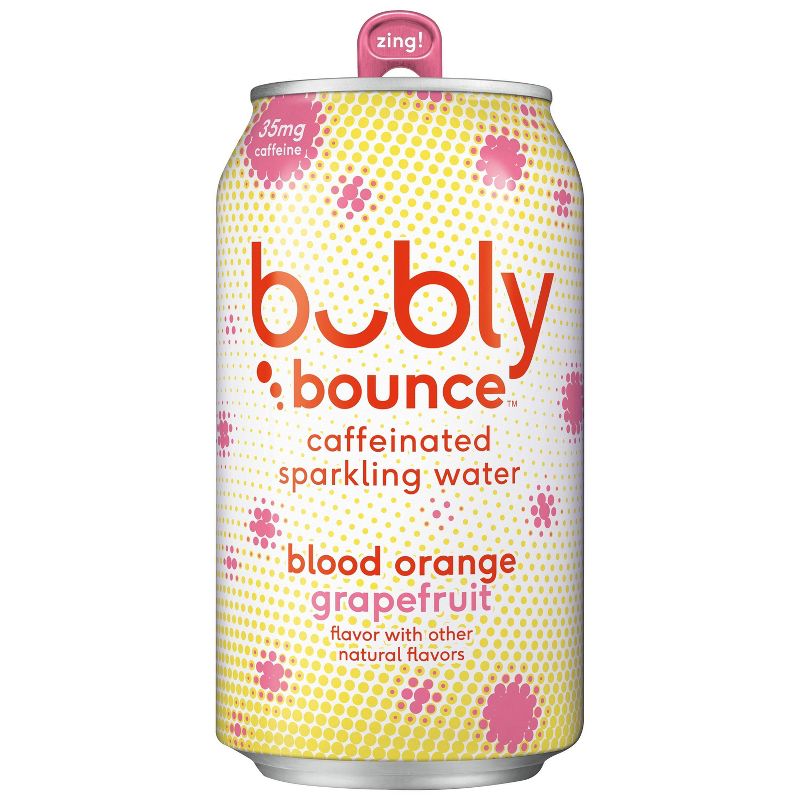 bubly bounce Blood Orange Grapefruit Sparkling Water - 8pk/12 fl oz Cans