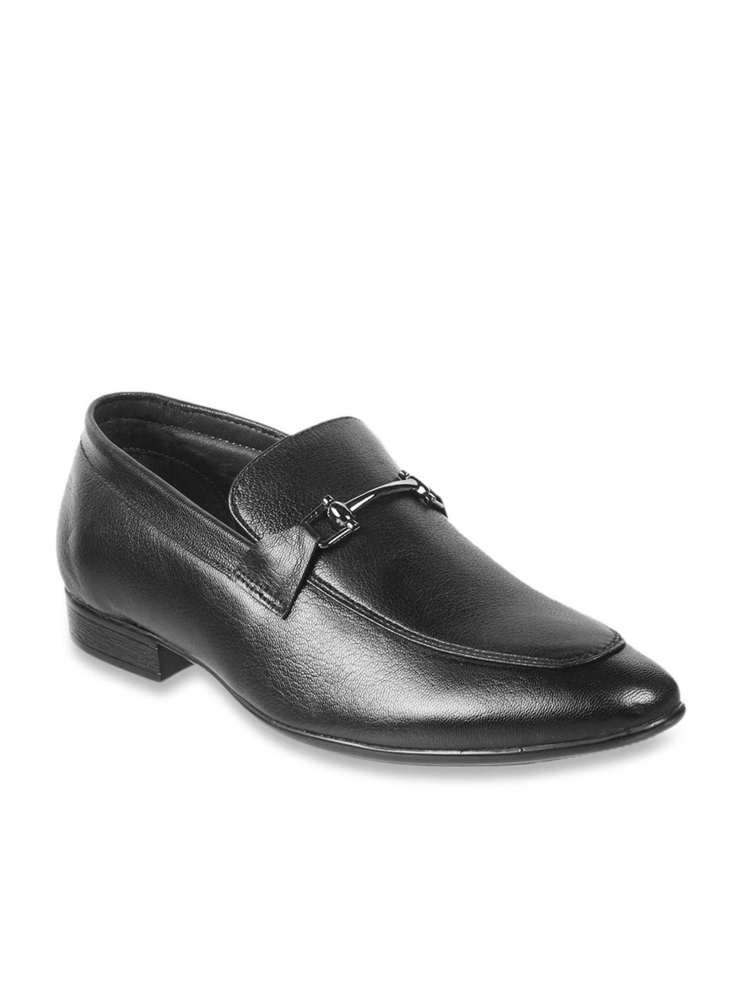 Mochi Men's Black Formal Loafers