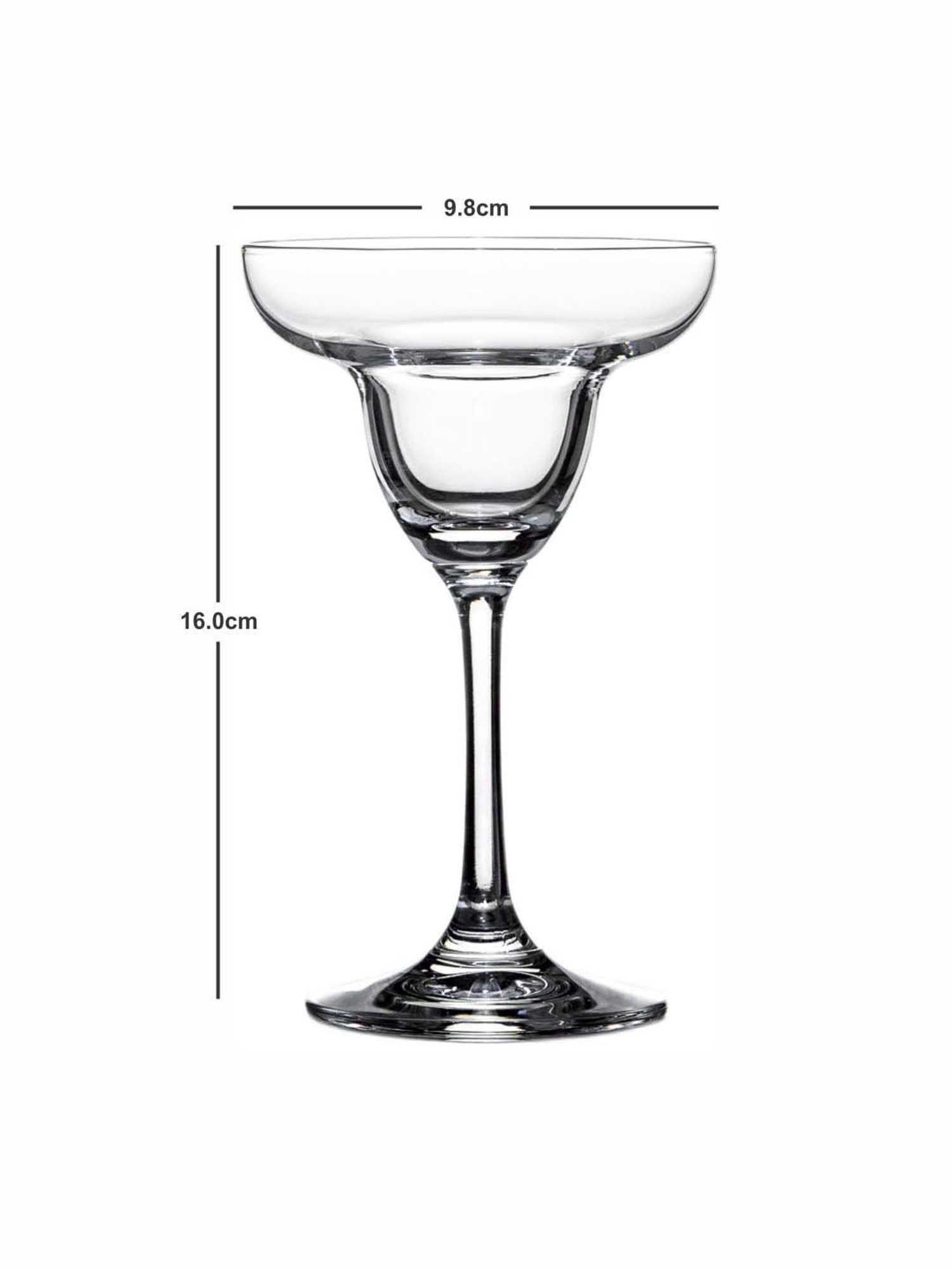 Goodhomes Transparent Glass Cocktail Tumbler Glasses - Set of 6