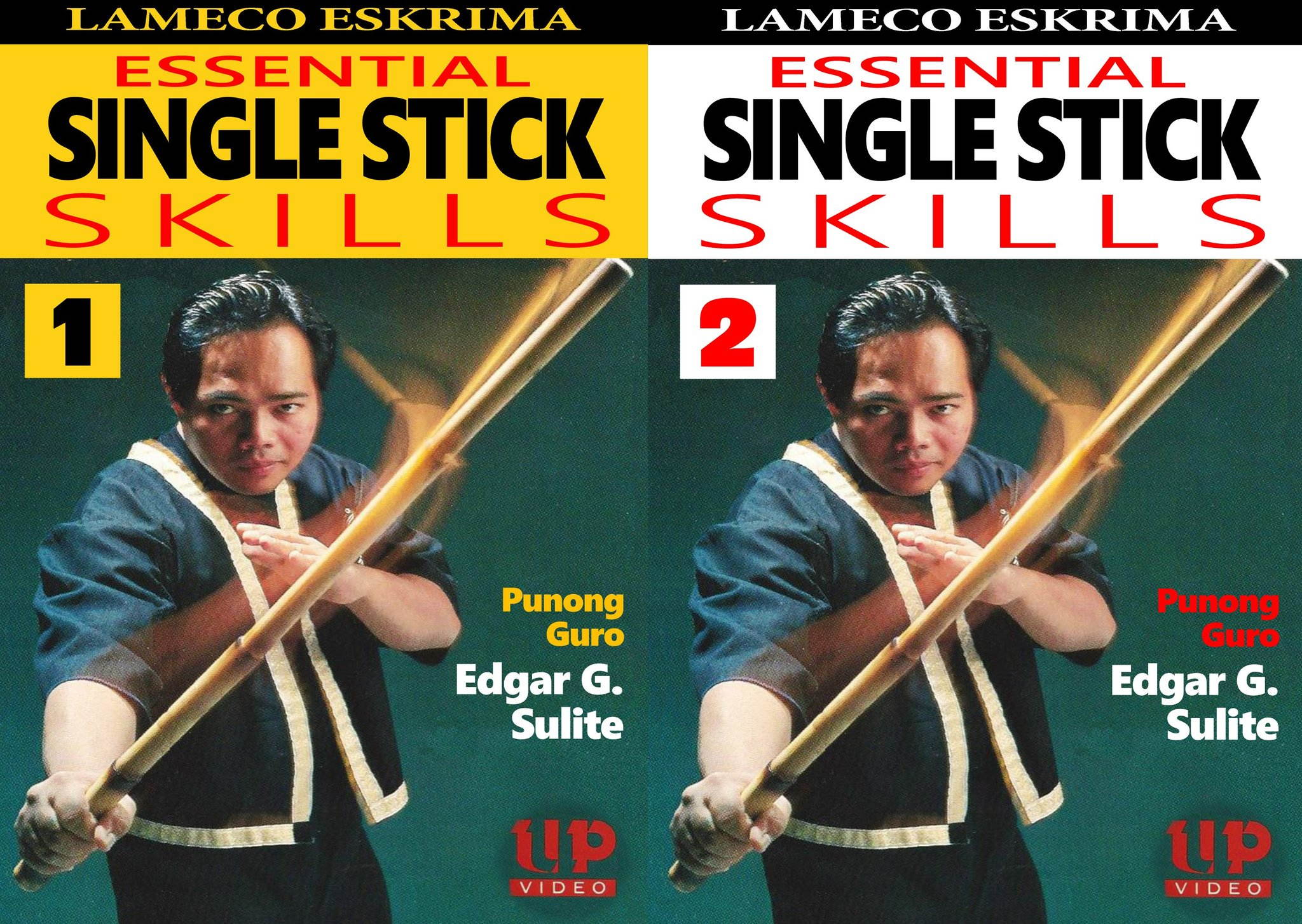 2 DVD Set Lameco Eskrima Essential Single Stick Skills Martial Arts Edgar Sulite