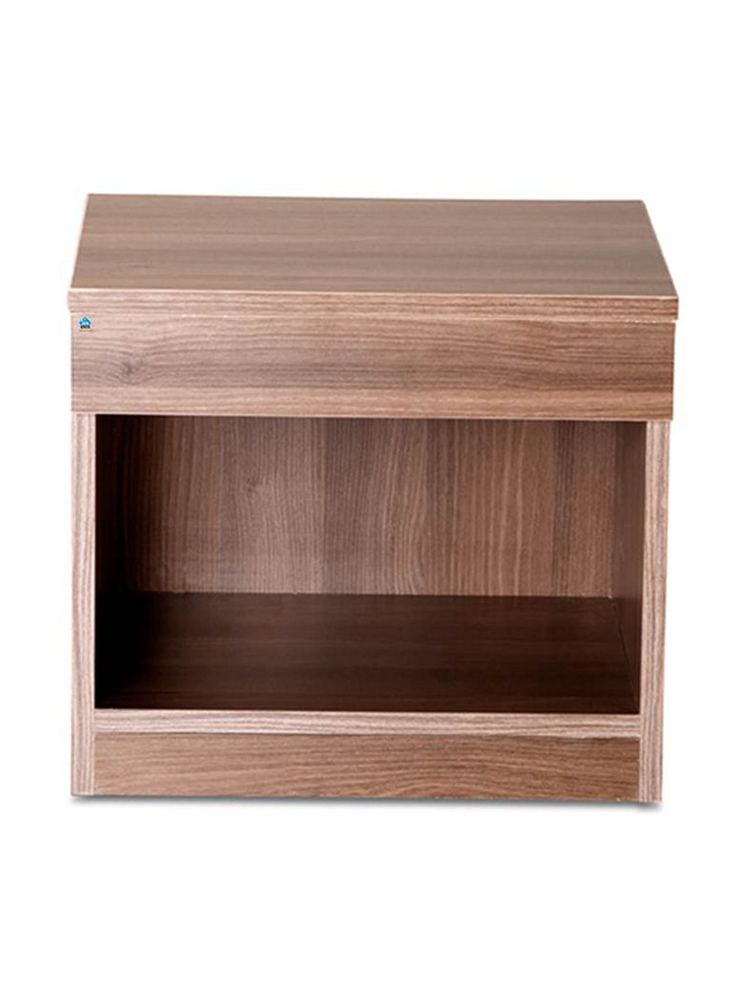 Delite Kom Mia Acacia Dark Engineered Wood Bedside Table