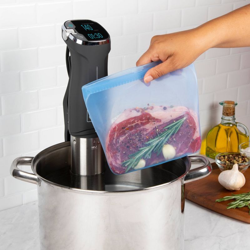 Progressive Reusable Silicone Sandwich Bag - Midday Blue