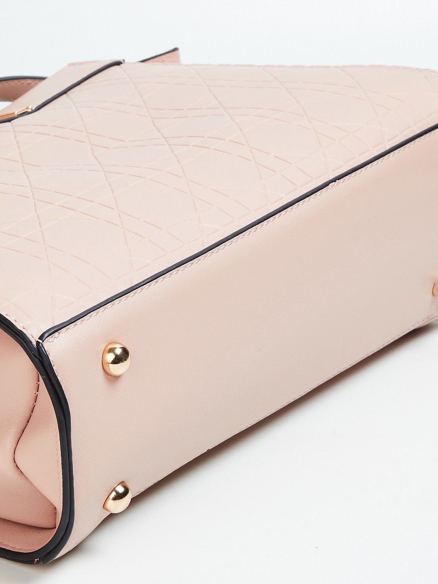 Code by Lifestyle Pink Textured Handbag