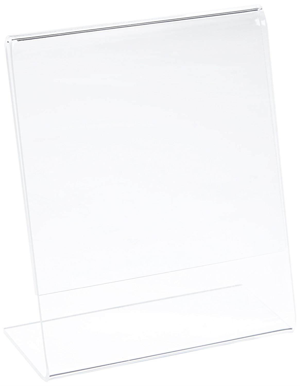 Azar Displays 112724 5" W x 6" H Vertical L-Shaped Sign Holder-10pk
