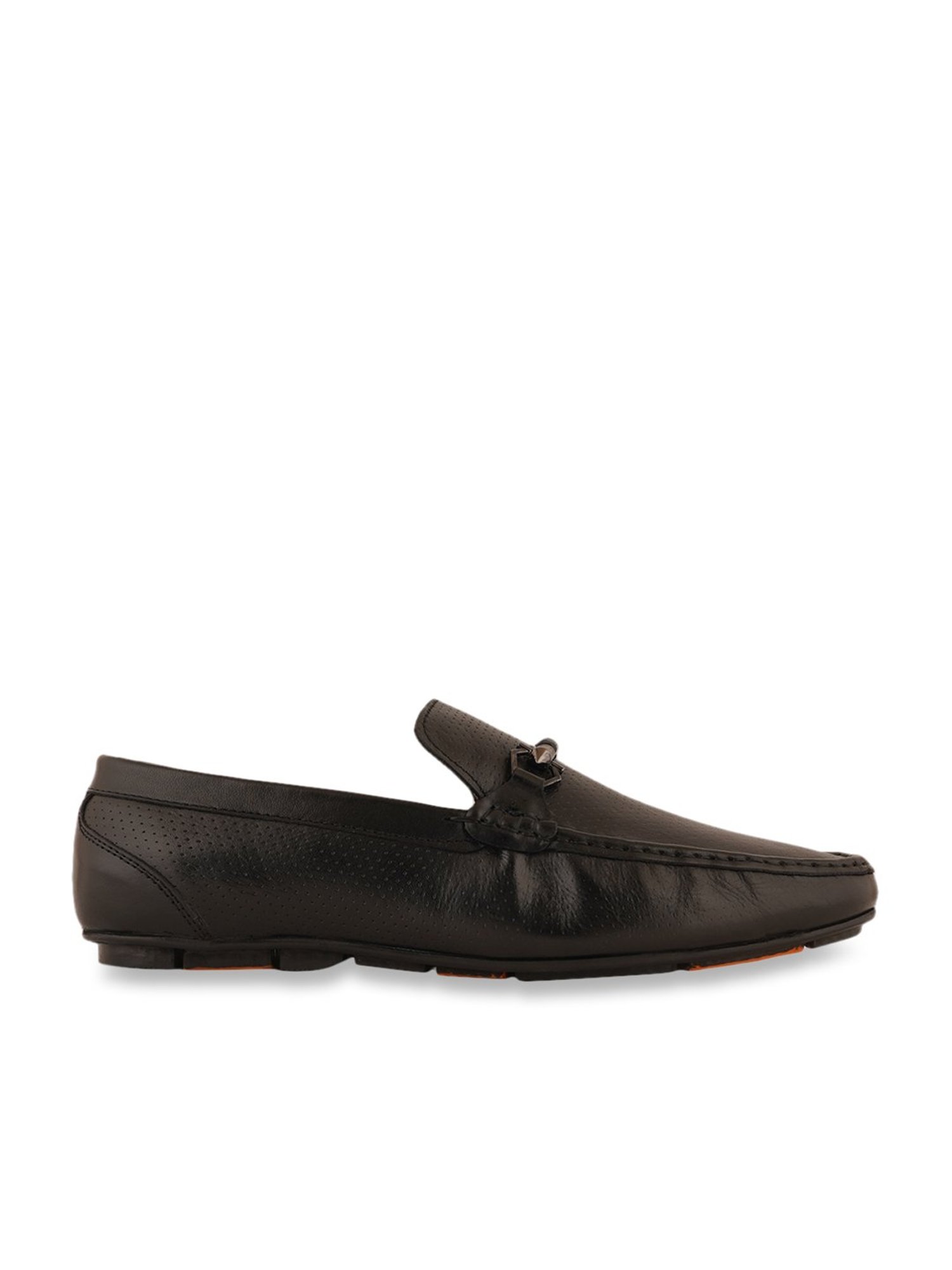 Pelle Albero Men's Black Casual Loafers