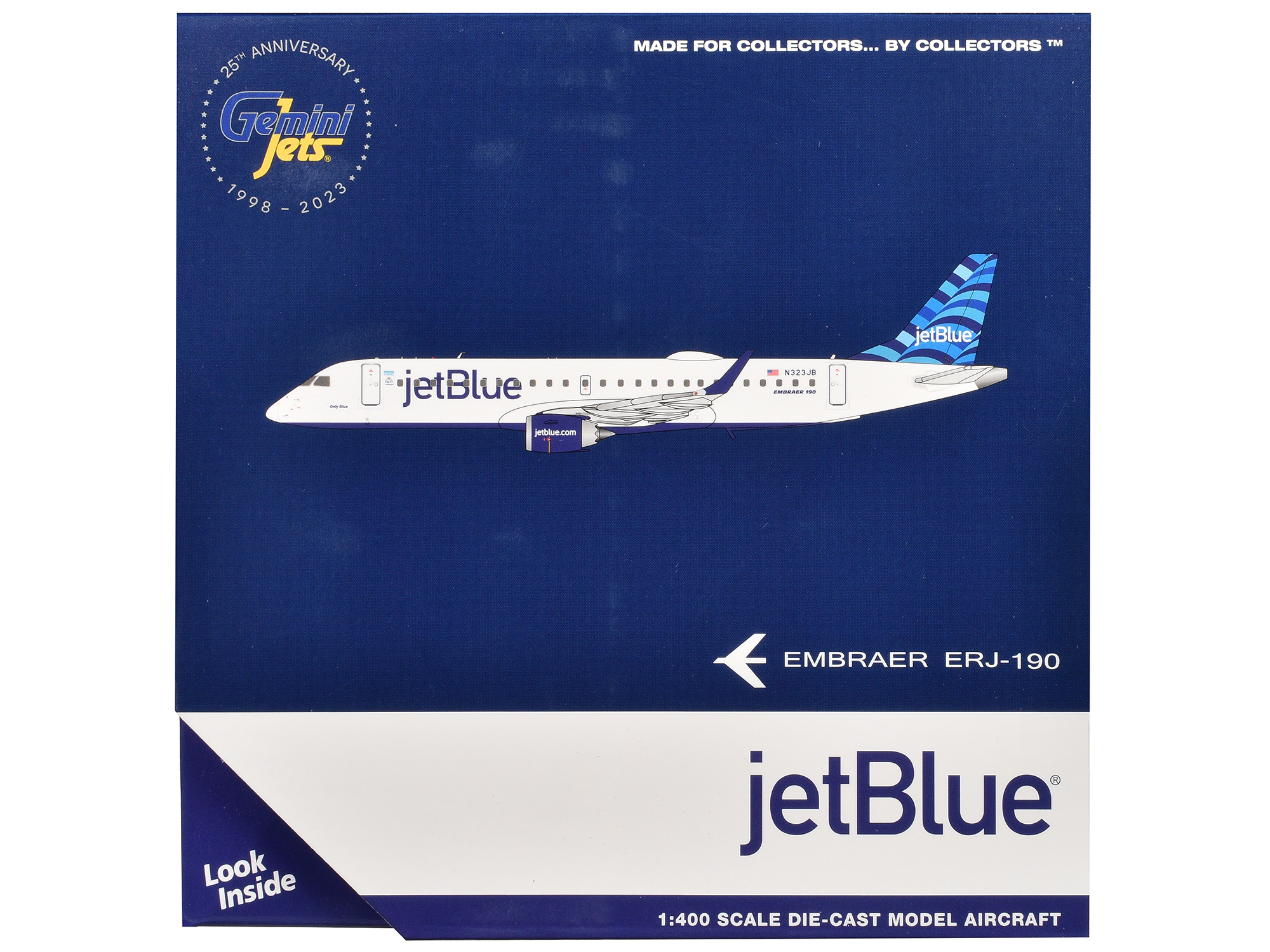 Embraer E190-E2 Commercial Aircraft "Wideroe" (LN-WEA) White with Green Tail 1/400 Diecast Model Airplane by GeminiJets