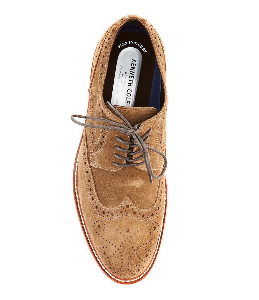 Kenneth Cole New York Men's Kieran Suede Flex Lace-Up Oxfords