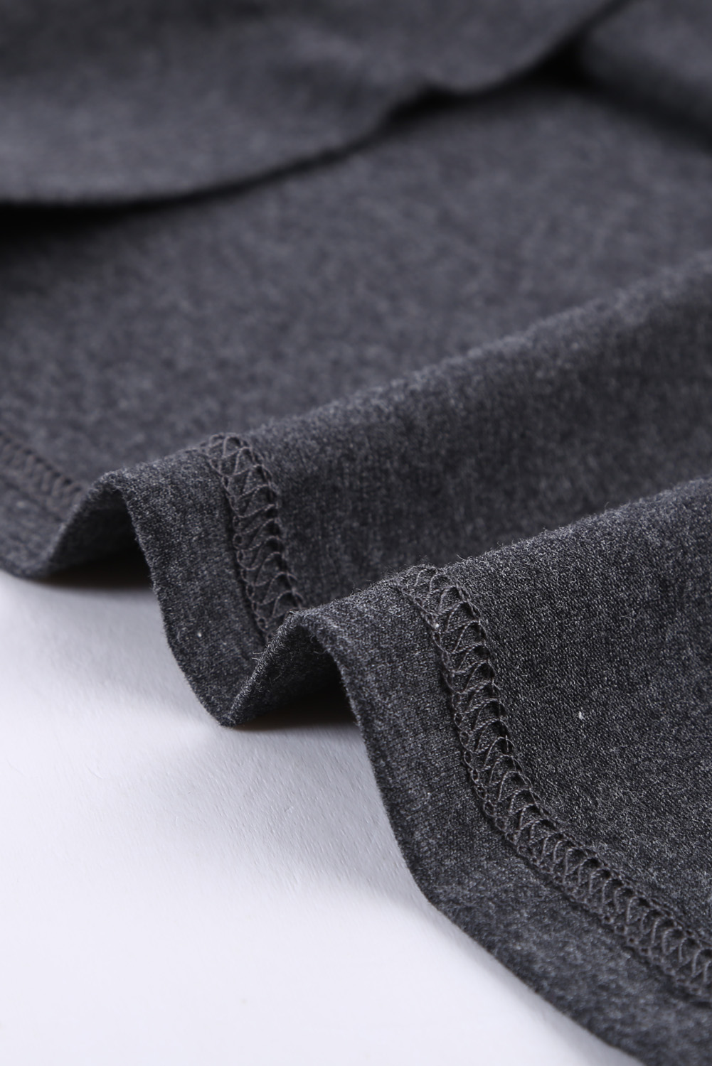 Blank T Shirt - Gray Cotton Blend Round Neck Tee Customized