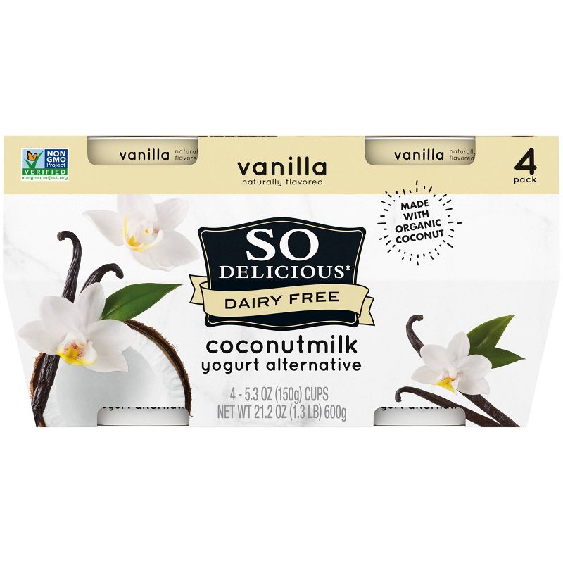 So Delicious Dairy Free Vanilla Coconut Milk Yogurt Alternative - 4pk/5.3oz cups