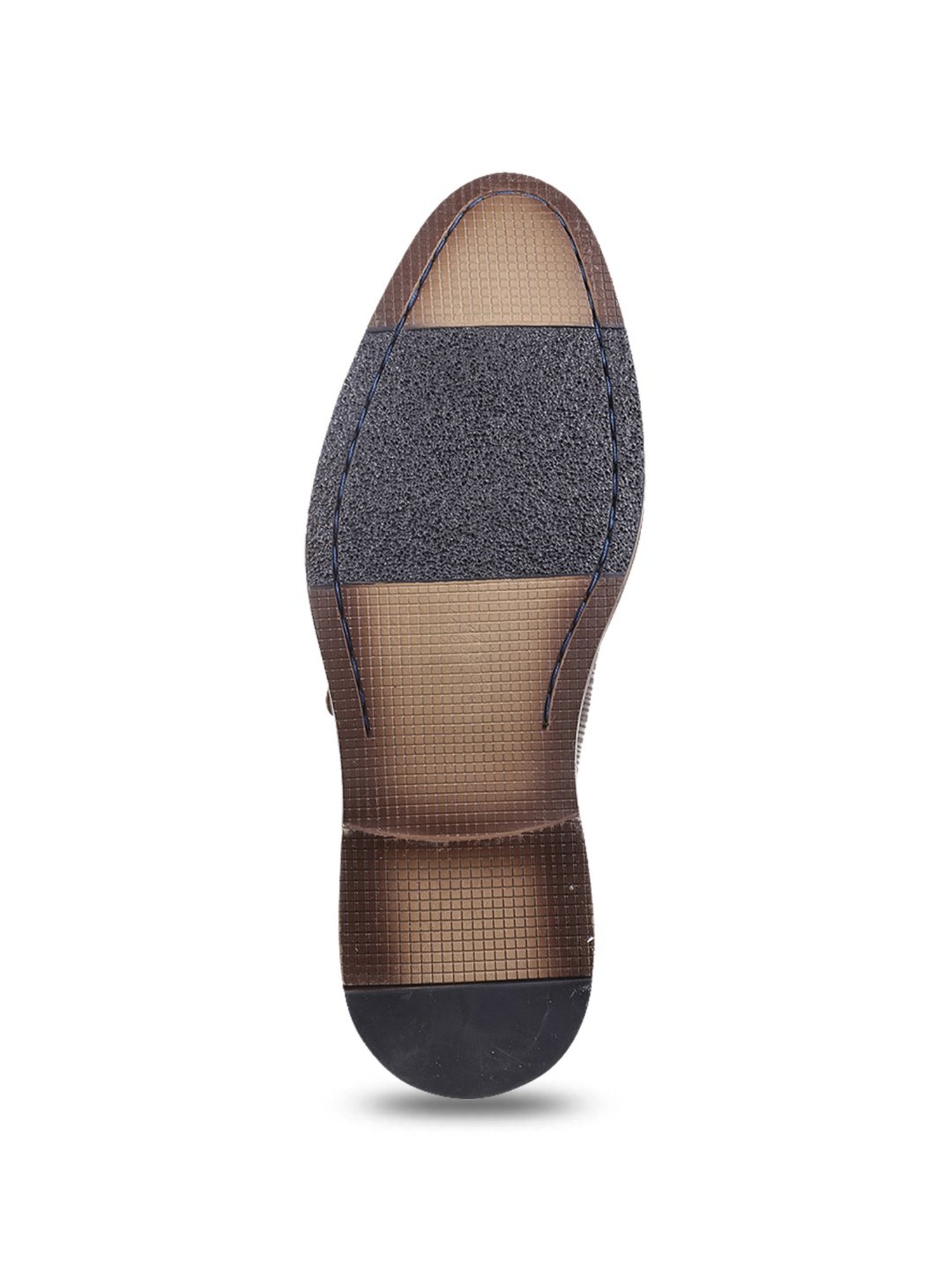 J. Fontini by Mochi Men's Brown Monk Shoes