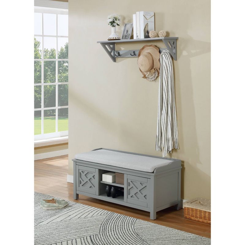 Quatro Umbrella Stand & Coat Rack Steel - Adesso