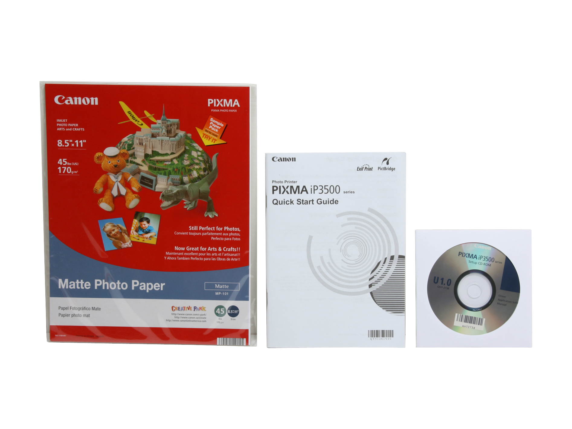 Canon PIXMA iP3500 2170B002 InkJet Photo Color Printer